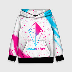 Детская толстовка No Mans Sky neon gradient style