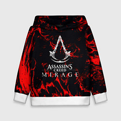 Толстовка-худи детская Assassins Creed кровь тамплиеров, цвет: 3D-белый