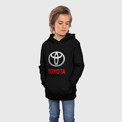 Толстовка-худи детская Toyota sport car, цвет: 3D-черный — фото 2