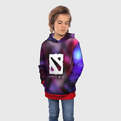 Толстовка-худи детская Dota 2 valve, цвет: 3D-красный — фото 2