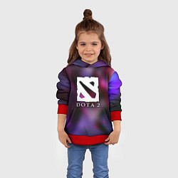 Толстовка-худи детская Dota 2 valve, цвет: 3D-красный — фото 2