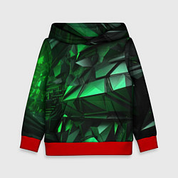 Детская толстовка Green abstract