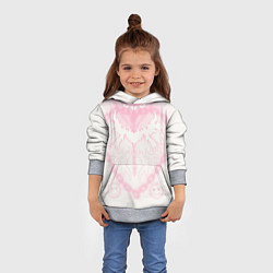 Толстовка-худи детская Сердце на цепях, цвет: 3D-меланж — фото 2