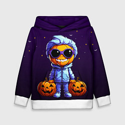 Толстовка-худи детская Happy pumpkin, цвет: 3D-белый
