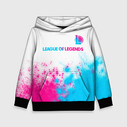 Детская толстовка League of Legends neon gradient style посередине