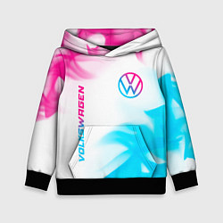 Детская толстовка Volkswagen neon gradient style вертикально