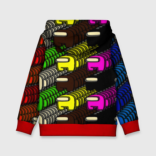 Детская толстовка Among us games / 3D-Красный – фото 2