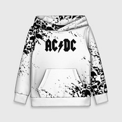 Толстовка-худи детская ACDC rock collection краски черепа, цвет: 3D-белый