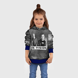 Толстовка-худи детская Devision - a band from germany, цвет: 3D-синий — фото 2