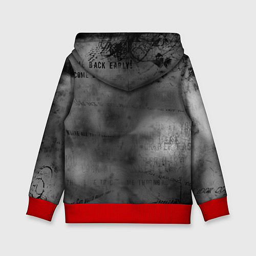 Детская толстовка Devision - a band from germany / 3D-Красный – фото 2