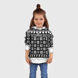 Толстовка-худи детская CS GO christmas sweater, цвет: 3D-белый — фото 2