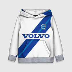 Детская толстовка Volvo - white and blue