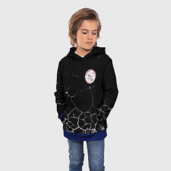 Толстовка-худи детская Фк Аякс арт, цвет: 3D-синий — фото 2