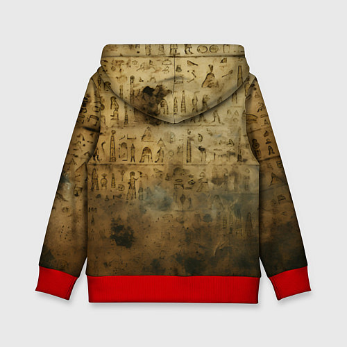 Детская толстовка Древний папирус / 3D-Красный – фото 2