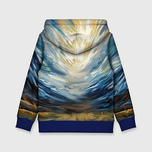 Детская толстовка Крик осла / 3D-Синий – фото 2