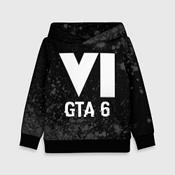 Детская толстовка GTA 6 glitch на темном фоне