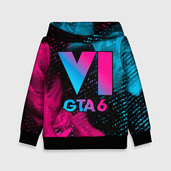 Детская толстовка GTA 6 - neon gradient