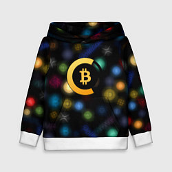 Детская толстовка Bitcoin logo criptomoney