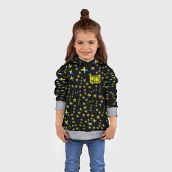 Толстовка-худи детская PUBG sticker games, цвет: 3D-меланж — фото 2