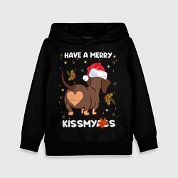 Толстовка-худи детская Have a merry kissmyass, цвет: 3D-черный