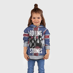 Толстовка-худи детская Rolling Stones - Great britain, цвет: 3D-меланж — фото 2