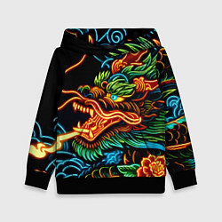 Детская толстовка Japanese neon dragon - irezumi