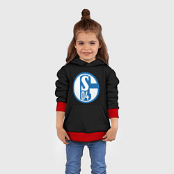Толстовка-худи детская Schalke 04 fc club sport, цвет: 3D-красный — фото 2