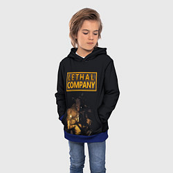 Толстовка-худи детская Lethal Company, цвет: 3D-синий — фото 2