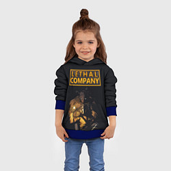 Толстовка-худи детская Lethal Company, цвет: 3D-синий — фото 2