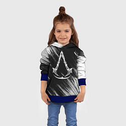 Толстовка-худи детская Assassins creed Mirage - потертости, цвет: 3D-синий — фото 2