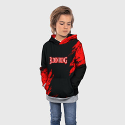 Толстовка-худи детская Elden ring краски текстура, цвет: 3D-меланж — фото 2
