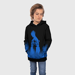 Толстовка-худи детская Sung Jin Woo blue Shadow, цвет: 3D-черный — фото 2