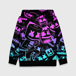 Детская толстовка Marshmello neon pattern