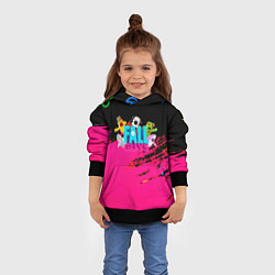 Толстовка-худи детская Fall Guys kids color, цвет: 3D-черный — фото 2