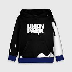 Толстовка-худи детская Linkin park краска белая, цвет: 3D-синий