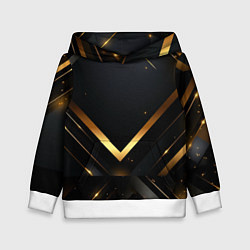 Детская толстовка Gold luxury black abstract