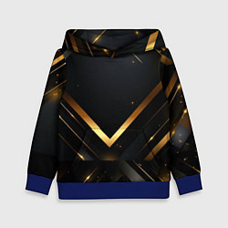 Детская толстовка Gold luxury black abstract