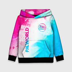 Детская толстовка Palworld neon gradient style вертикально