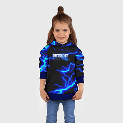 Толстовка-худи детская Detroit become human storm, цвет: 3D-синий — фото 2