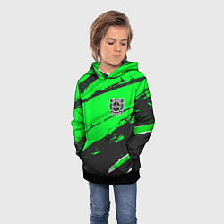 Толстовка-худи детская Bayer 04 sport green, цвет: 3D-черный — фото 2