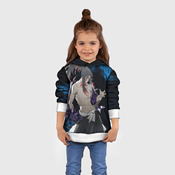 Толстовка-худи детская Ёриичи Цугикуни Охотник за демонами, цвет: 3D-белый — фото 2