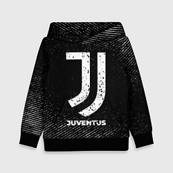 Детская толстовка Juventus с потертостями на темном фоне