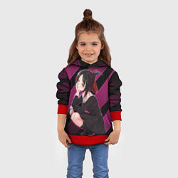Толстовка-худи детская Кагуя из Kaguya sama wa Kokurasetai, цвет: 3D-красный — фото 2