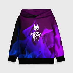 Детская толстовка Stray неоновый огонь