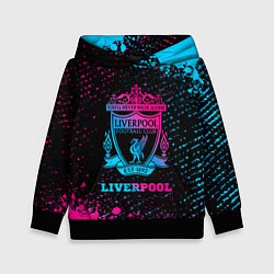 Толстовка-худи детская Liverpool - neon gradient, цвет: 3D-черный