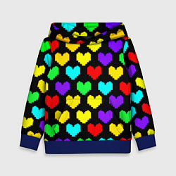 Детская толстовка Undertale heart pattern