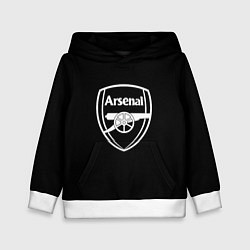 Детская толстовка Arsenal fc белое лого