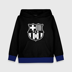 Детская толстовка Barcelona fc club белое лого