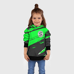 Толстовка-худи детская Bayern sport green, цвет: 3D-черный — фото 2