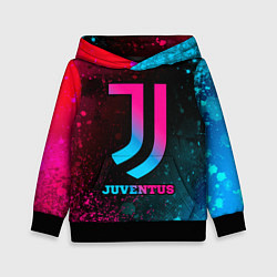 Толстовка-худи детская Juventus - neon gradient, цвет: 3D-черный